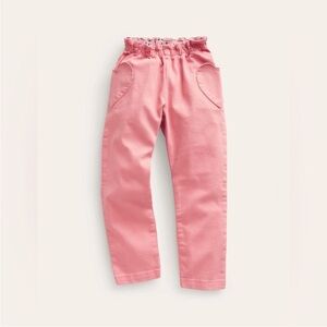 Mini Boden Girls Pants In Pink With Heart Pockets In Size 5Y